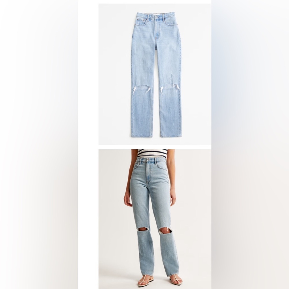 Abercrombie & Fitch Curve Love Ultra High Rise Jeans size 24